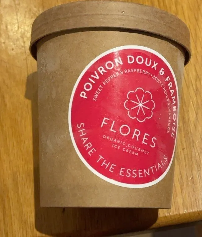 Flores Organic Ice Cream Poivron Doux Framboise