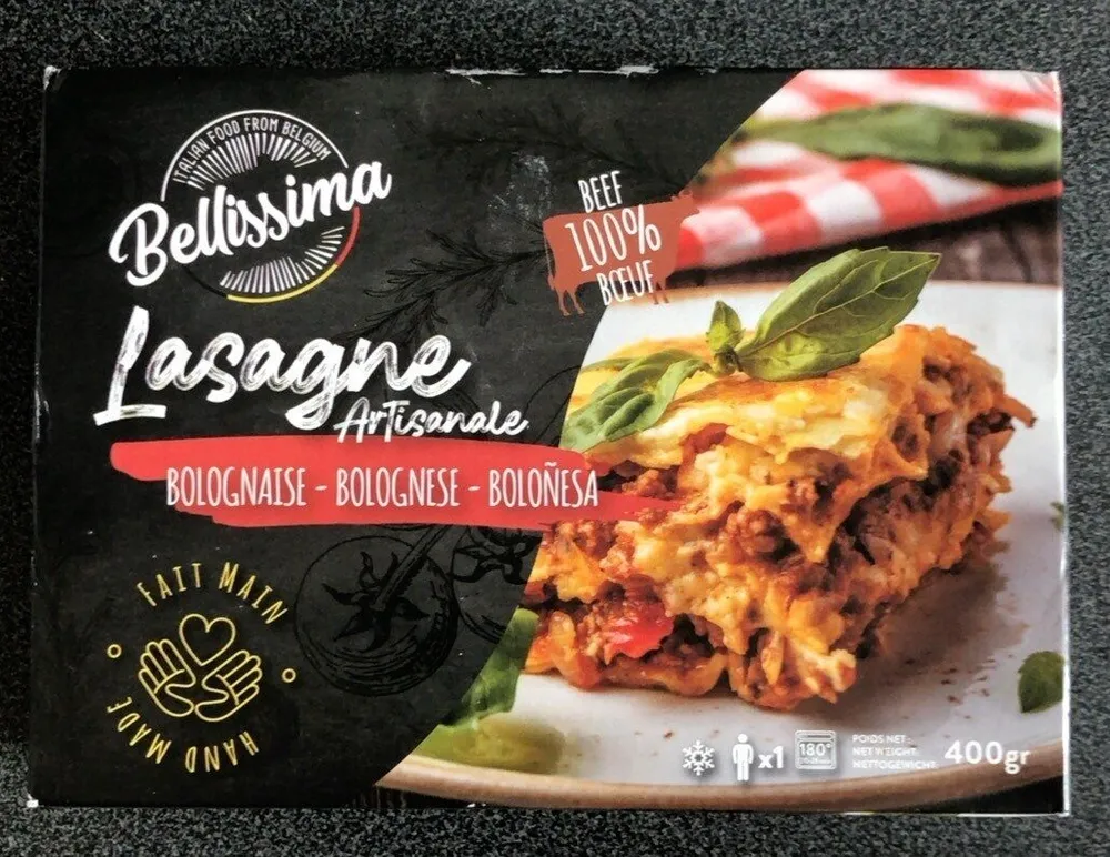Lasagne artisanale bolognaise 100% pur boeuf