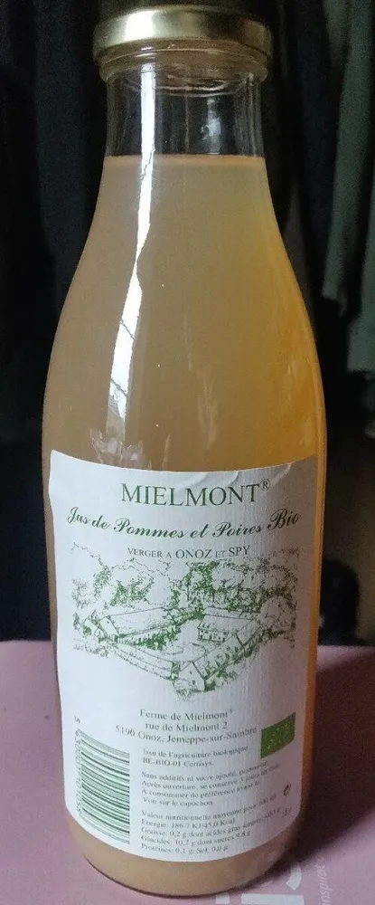 Jus de pommes poires bio