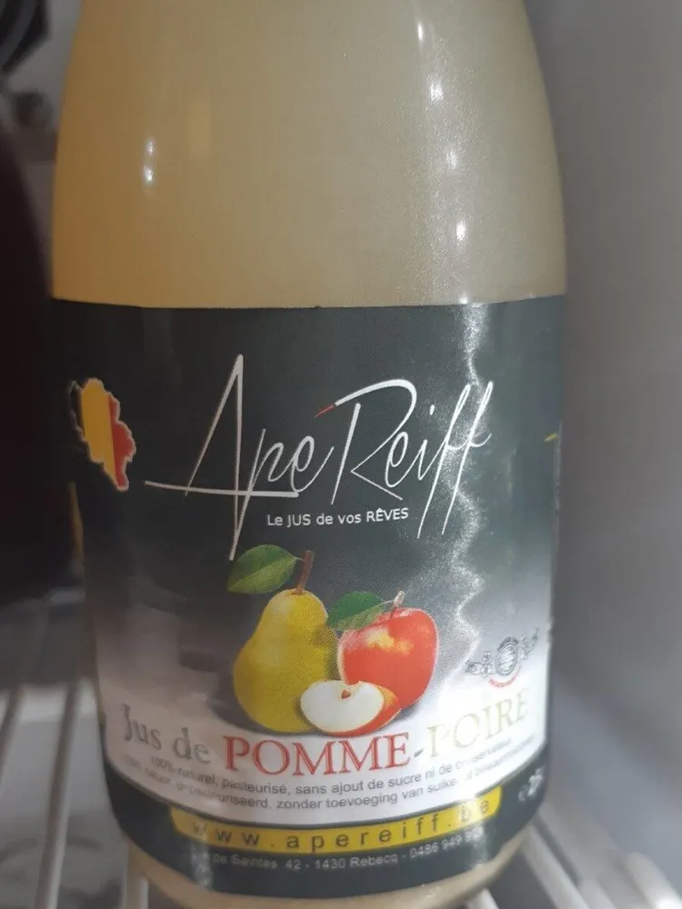 Jus de pomme poire