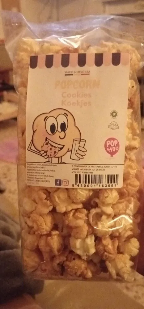 Popcorn cookies
