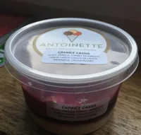 Glace artisanale et naturelle caprice cassis