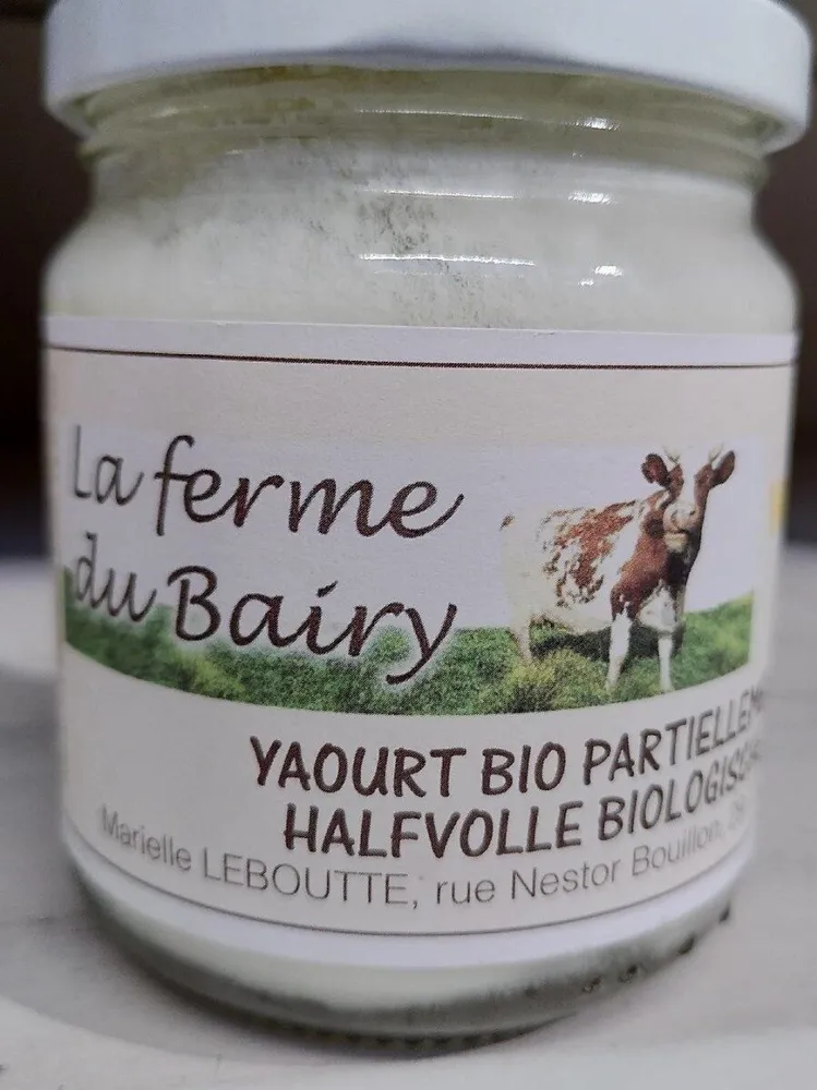 Yaourt bio partiellement écrémé