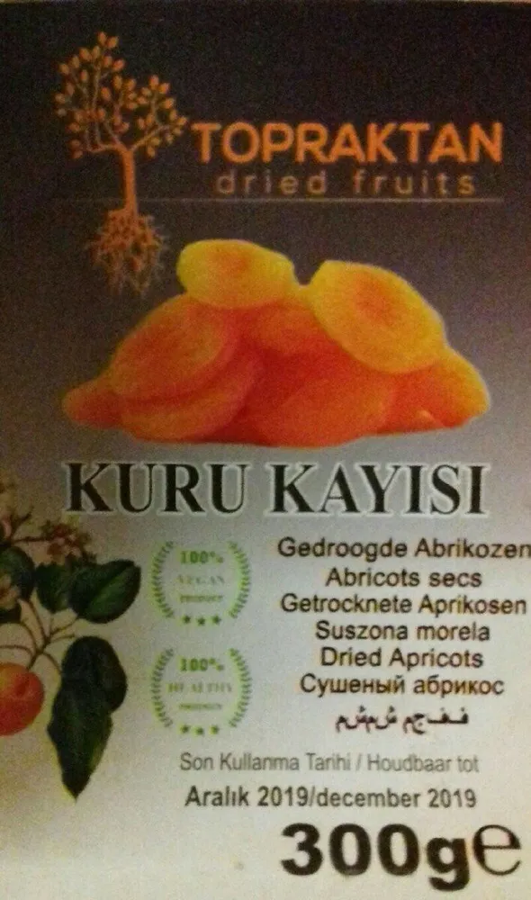 Topraktan - kuru kayısı