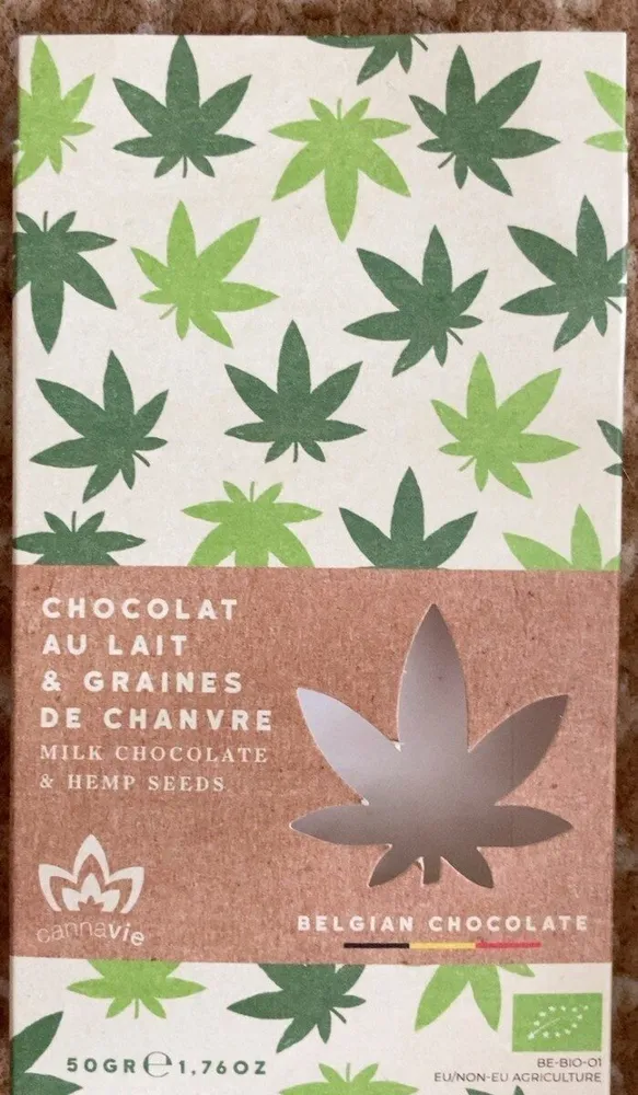 Chocolat au lait & graines de chanvre
