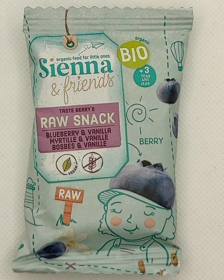 Raw Snack - Myrtille et Vanille