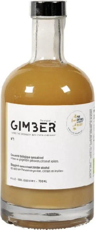 Concentré biologique de gingembre, de citron et d'herbes & d'épices