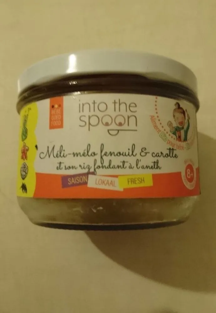 Méli Mélo fenouil & carotte et son riz fondant à l'aneth