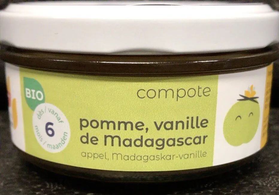 Compote pomme, vanille de Madagascar