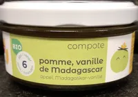Compote pomme, vanille de Madagascar