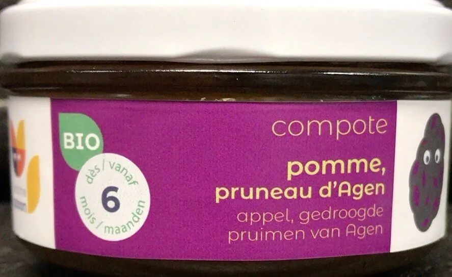 Compote pomme, pruneau d’Agen