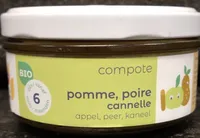 Compote pomme, poire, cannelle