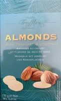 Amandes au yaourt et flocons de noix de coco