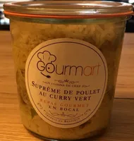 Suprême de poulet au curry vert
