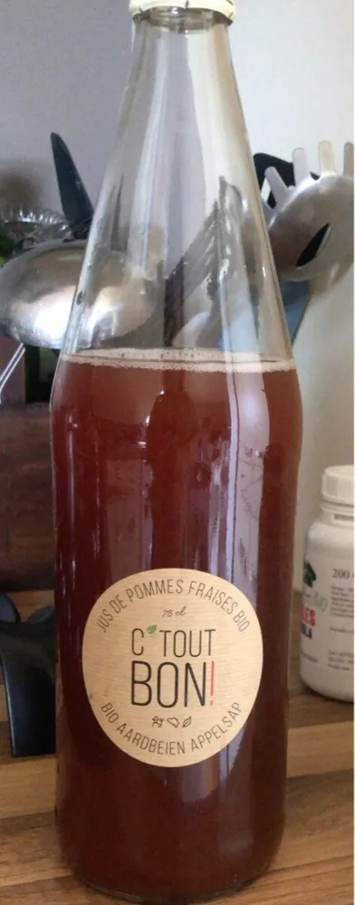 Jue de pomme fraise bio