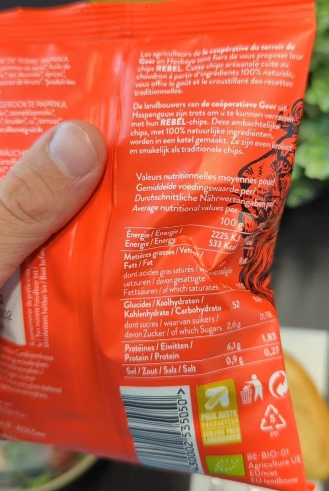 ReBel PREMIUM PATATE Gerookte paprika