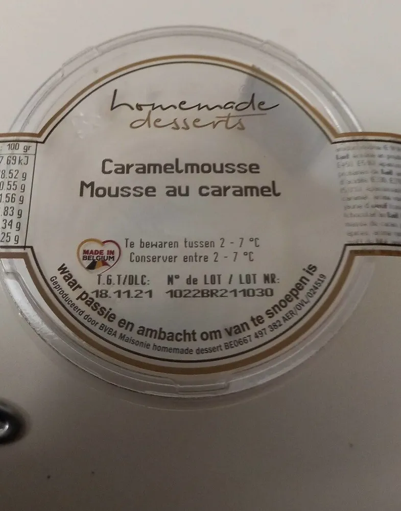 Mousse au caramel