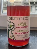 Jus de pomme et framboise