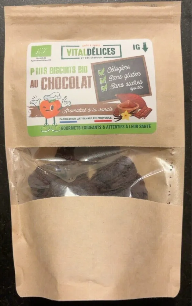 P’tits Biscuits Bio Au Chocolat