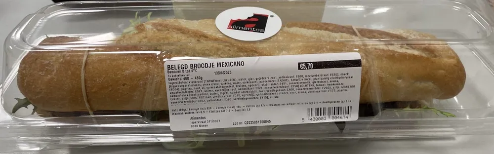 Belegd Broodje Mexicano
