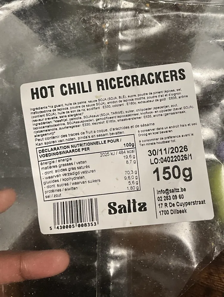 Hot Chili Ricecrackers