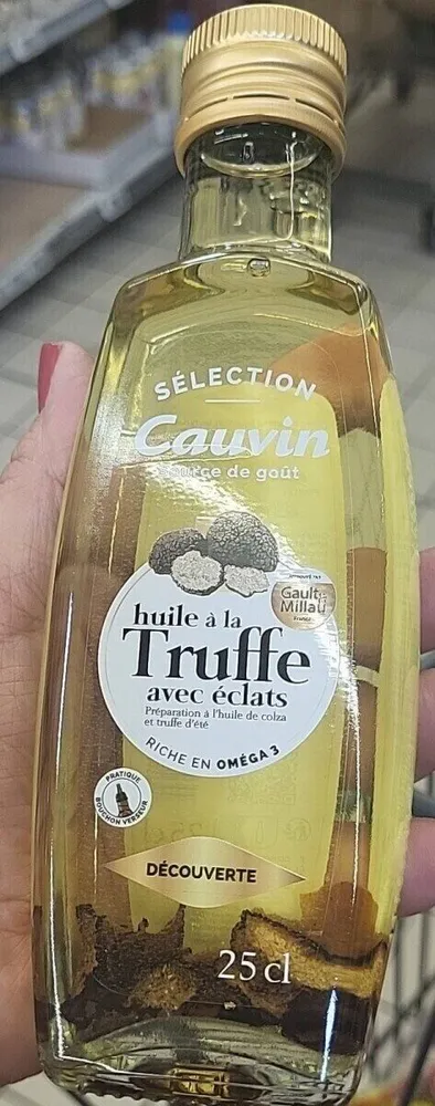 Huile à la truffe avec éclats