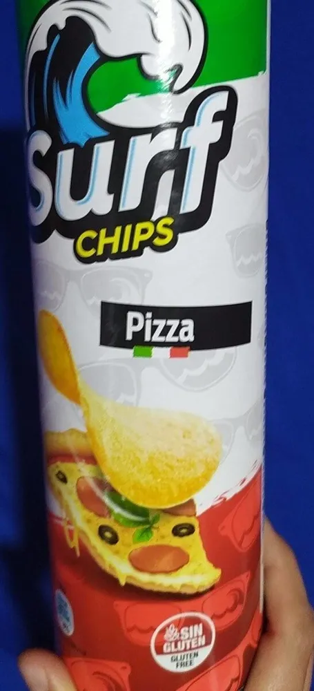 Surf chips pizza