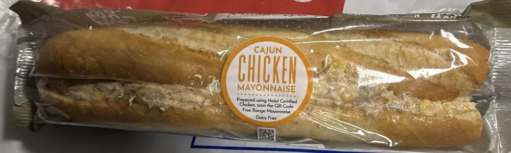 Cajun Chicken Mayonnaise Baguette