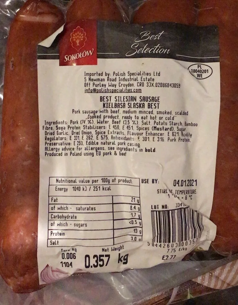 Silesian sausage