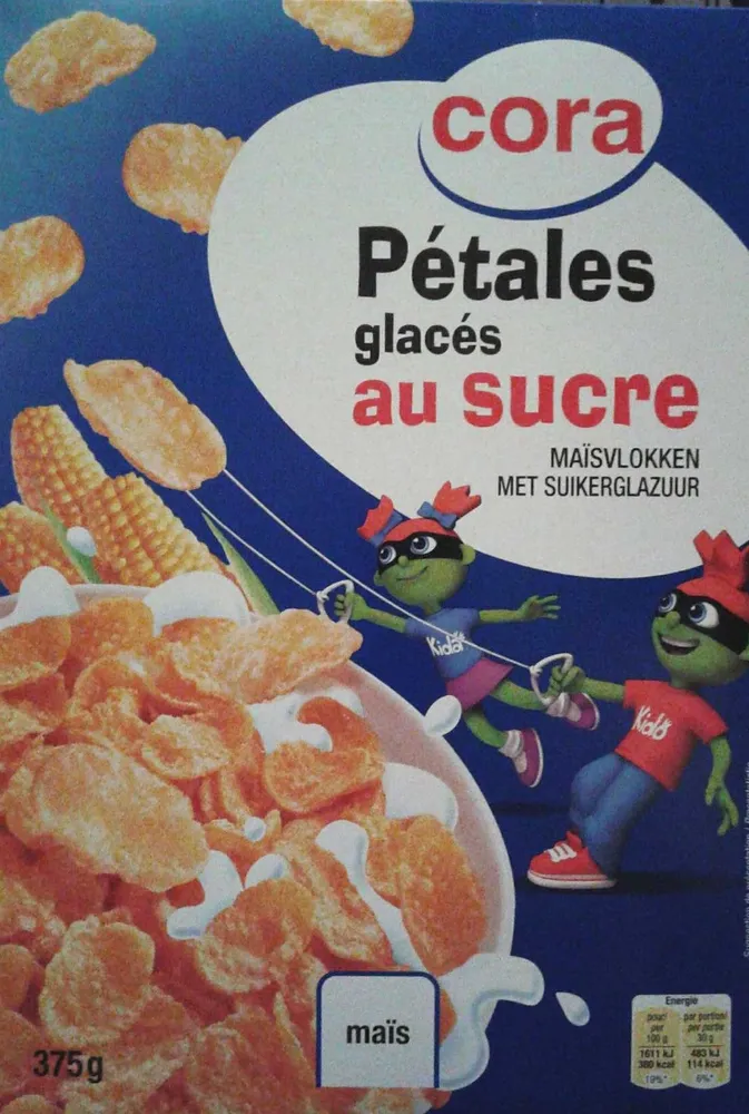 Pétales glacés au sucre