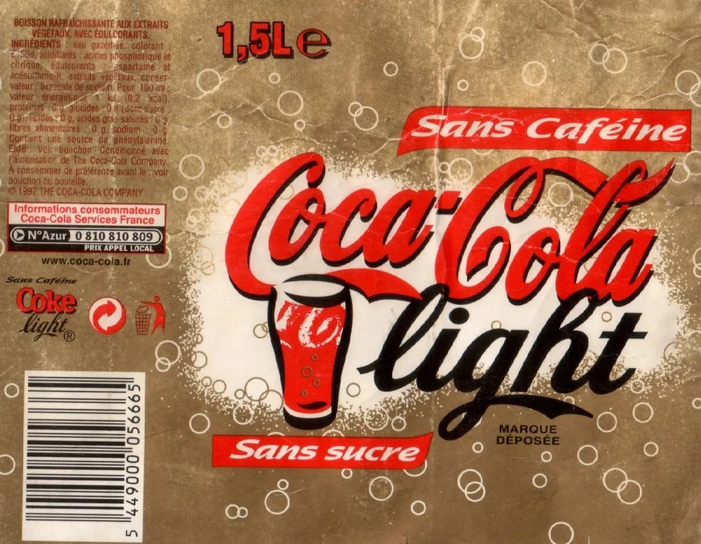 Coca-Cola Light - sans caféine, sans sucre