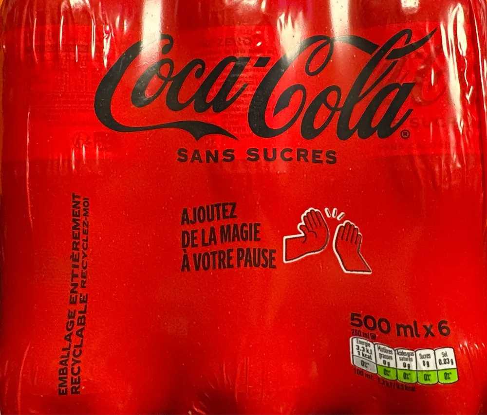 Coca-cola sans sucres