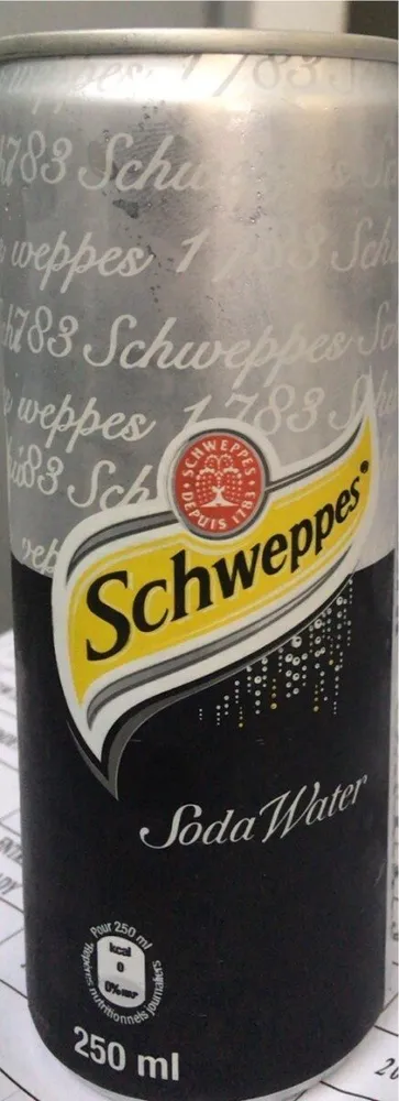 Schweppes soda water