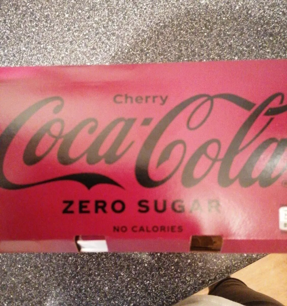 Cherry coca cola zero sugar