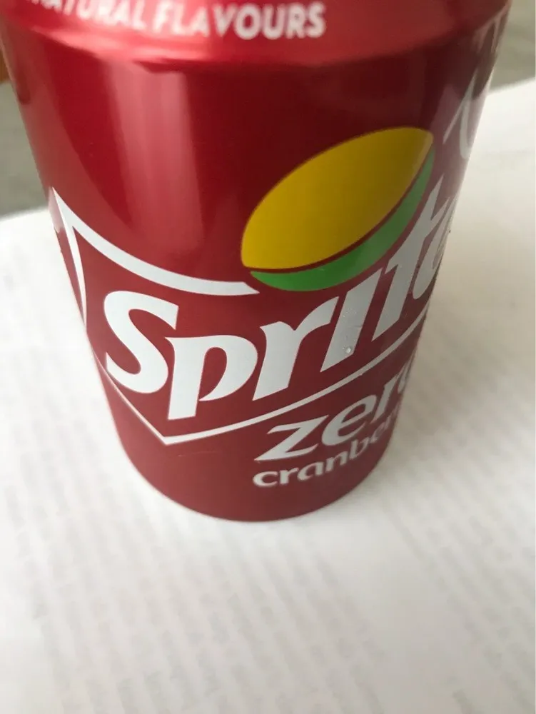 Sprite zero cranberry