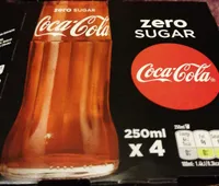 Zero sugar Coke glass bottles