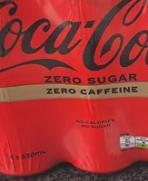 Coca cola sans sucre et caféine