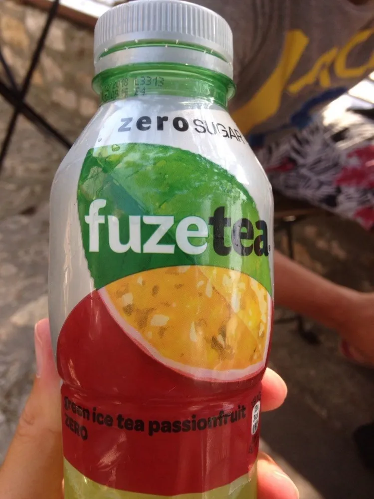 Green ice tea passionfruit