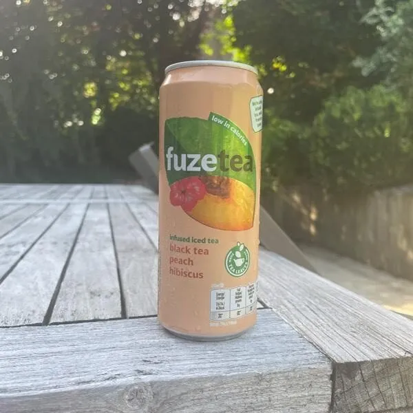 Black tea peach hibiscus