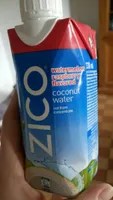 Coconut water watermelon raspberry flavored