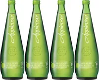 Refresco de zumo de manzana con burbujas finas