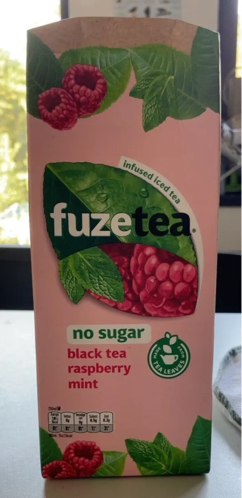 Black tea raspberry mint