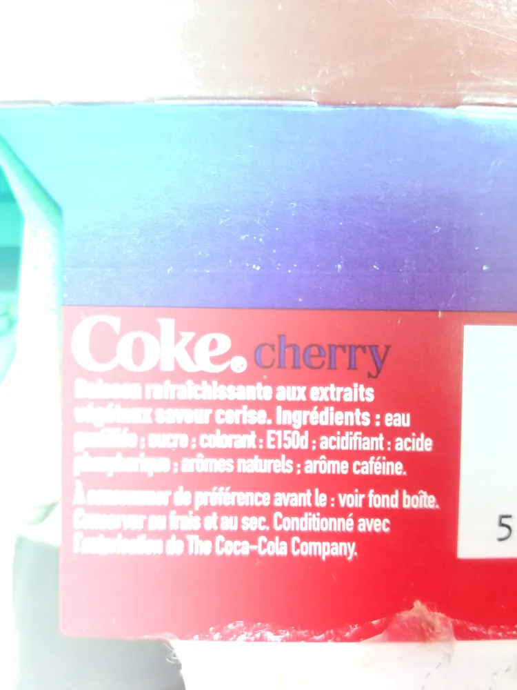 mini Coca-Colas cherry Saveur cerise