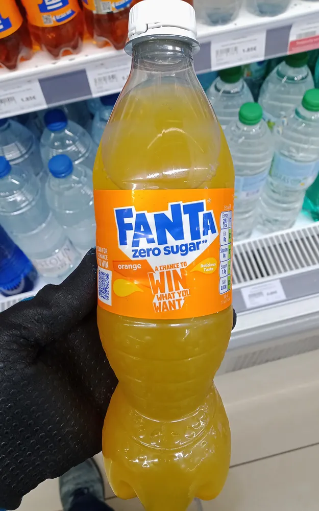 Fanta zero sugar orange