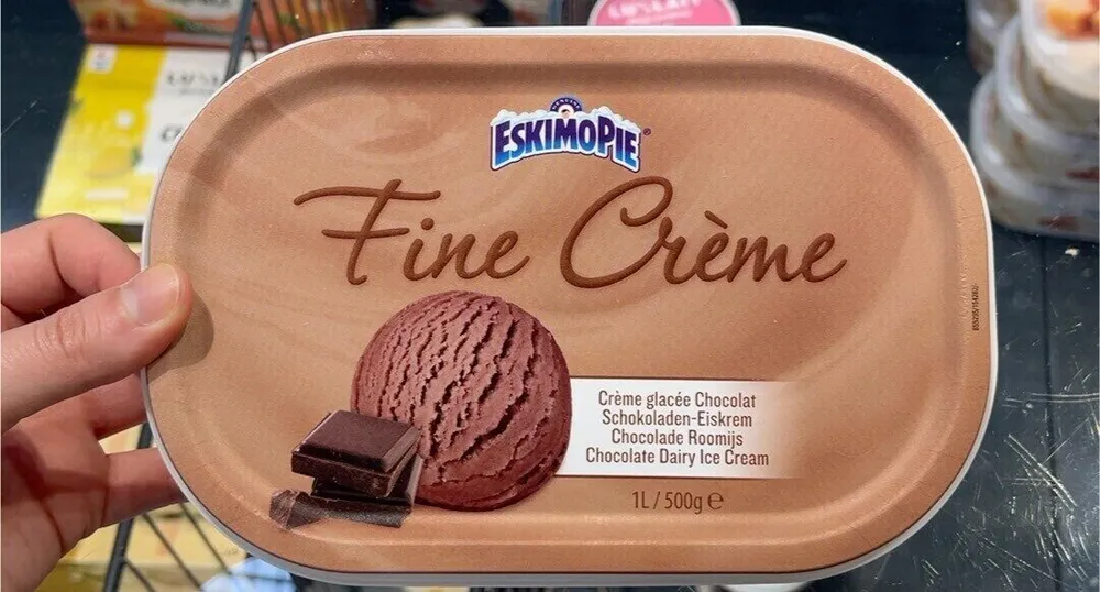 Fine crème glacée chocolat