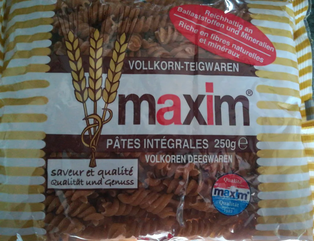 Pâtes intégrales
