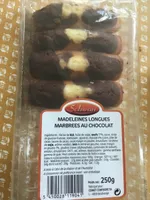 Madeleines longues marbrées au chocolat