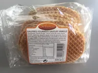 Gaufres Fourrées Saveur Vanille