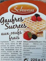 Gaufres sucrées aux œufs frais