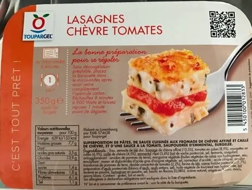 Lasagnes chèvre tomates